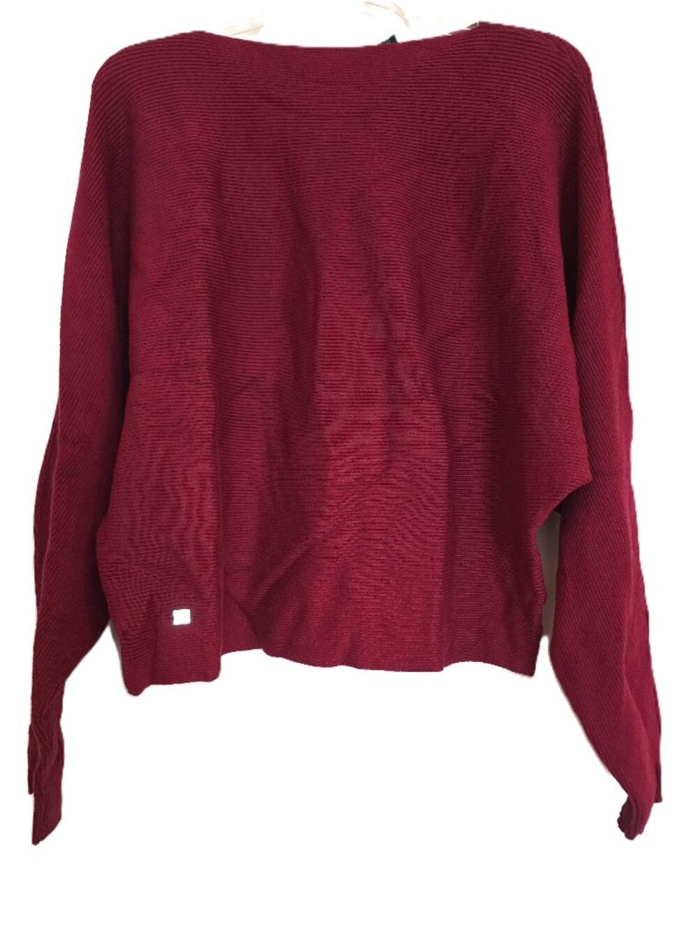 LAUREN Ralph Lauren Fine Knit Batwing Sweater Magenta Petite Large